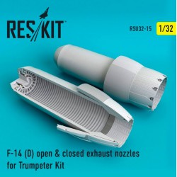 RESKIT RSU32-0015 1/32 F-14 (D) open & closed exhaust nozzles Trumpeter Kit