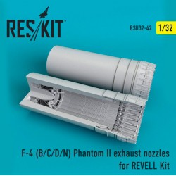 RESKIT RSU32-0042 1/32 F-4 (B/C/D/N) Phantom II exhaust nozzles for REVELL Kit
