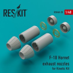 RESKIT RSU48-0028 1/48 F-18 Hornet exhaust nozzles for Kinetic Kit