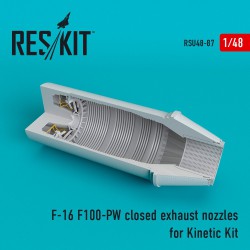 RESKIT RSU48-0087 1/48 F-16 (F100-PW) closed exhaust nozzle for  Kinetic Kit