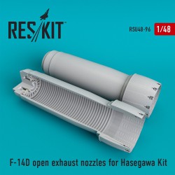 RESKIT RSU48-0096 1/48 F-14 (D) open exhaust nozzles for Hasegawa Kit