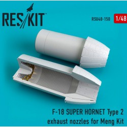 RESKIT RSU48-0150 1/48 F-18 SUPER HORNET Type 2  exhaust nozzles for MENG Kit