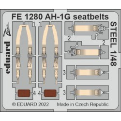 EDUARD FE1280 1/48 AH-1G seatbellts STEEL
