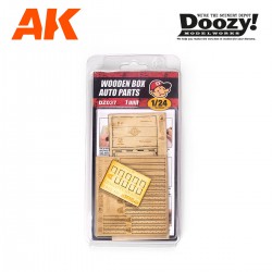 DOOZY DZ037 1/24 LASER CUT WOODEN BOX AUTO PARTS (3 UNITS)