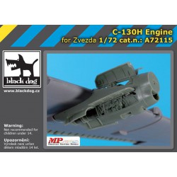 BLACK DOG A72115 1/72 C-130H Hercules engine