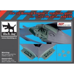 BLACK DOG A48158 1/48 OV -10 Bronco engine + machine guns