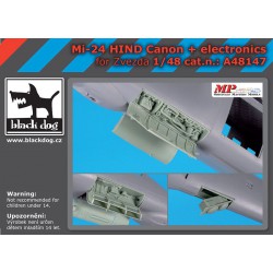 BLACK DOG A48147 1/48 Mi-24 Hind canon + electronics