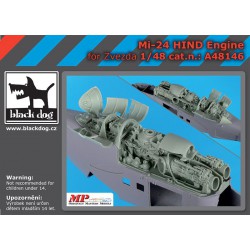 BLACK DOG A48146 1/48 Mi-24 Hind engine