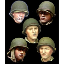 ALPINE MINIATURES H019 1/35 WW2 US Infantry Head Set