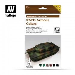VALLEJO 78.413 Model Air Set AFV NATO Armour Colors (6) AFV 8 ml.