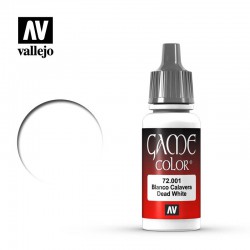 VALLEJO 72.001 Game Color Dead White Color 17 ml.