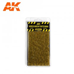 AK INTERACTIVE AK8119 Mixed green tufts 6mm