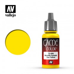 VALLEJO 72.006 Game Color Sun Yellow Color 17 ml.