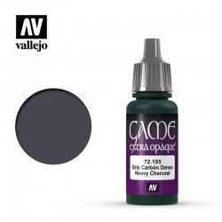 VALLEJO 72.155 Game Color Heavy Charcoal Extra Opaque 17 ml.