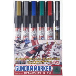 MR. HOBBY AMS121 Gundam Metallic Marker Set