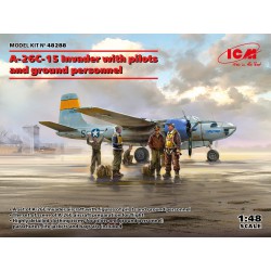 ICM 48288 1/48 A-26C-15 Invader with pilots and ground personnel