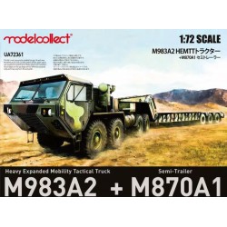 MODELCOLLECT UA72361 1/72 USA M983A2 HEMTT Tractor & M870A1 Semi-trailer