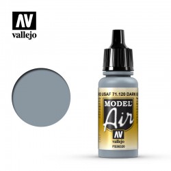 VALLEJO 71.120 Model Air Dark Ghost Gray Color 17 ml.