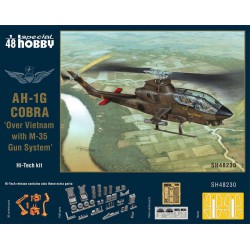 SPECIAL HOBBY SH48230 1/48 AH-1G Cobra Over Vietnam with M-35 Gun System Hi-Tech Kit