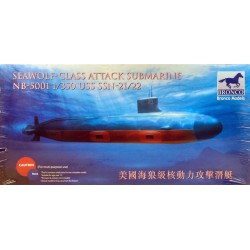BRONCO NB5001 1/350 U.S. Seawolf-Class Attack Submarine USS SSN-21/22