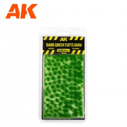 AK INTERACTIVE AK8246 DARK GREEN TUFTS 6MM