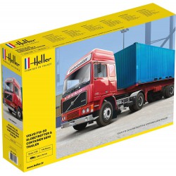 HELLER 81702 1/32 F12-20 Globetrotter & Container semi trailer