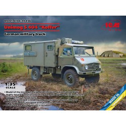 ICM 35136 1/35 Unimog S 404 with box body,German military truck