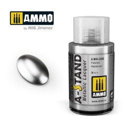 AMMO BY MIG A.MIG-2304 A-STAND Polished Aluminium 30 ml.