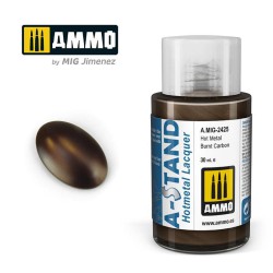 AMMO BY MIG A.MIG-2425 A-STAND Hot Metal Burnt Carbon 30 ml.