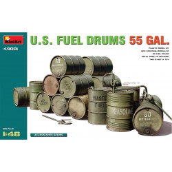 MINIART 49001 1/48 US Fuel Drums 55 gals set