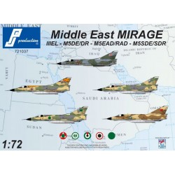 PJ PRODUCTION 721037 1/72 Dassault Mirage Middle Eastern Air Forces