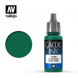 VALLEJO 72.090 Game Color Black Green Ink Ink 17 ml.