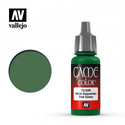 VALLEJO 72.029 Game Color Sick Green Color 17 ml.