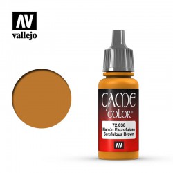 VALLEJO 72.038 GAME COLOR Scrofulous Brown 18 ml.