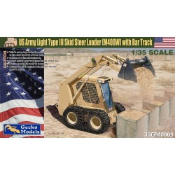 GECKO MODELS 35GM0009 1/35 US Army Light Type III Skid Steer Loader (M400W) with Bar Track