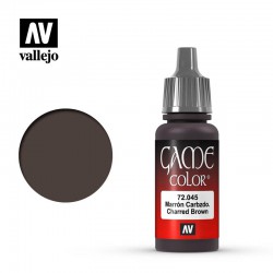 VALLEJO 72.045 Game Color Charred Brown Color 17 ml.