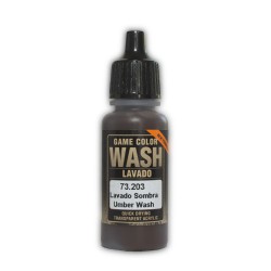 VALLEJO 73.203 Game Color Umber Washes 17 ml.