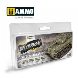 AMMO BY MIG A.MIG-7301 DRYBRUSH Set Green Colors