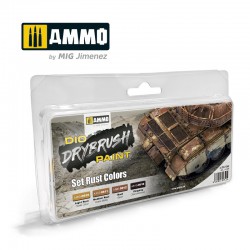 AMMO BY MIG A.MIG-7302 DRYBRUSH Set Rust Colors