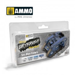 AMMO BY MIG A.MIG-7303 DRYBRUSH Set Blue Colors