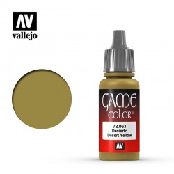 VALLEJO 72.063 Game Color Desert Yellow Color 17 ml.