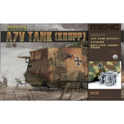 MENG TS-017s 1/35 German A7V Tank (Krupp) & Engine, Limited Edition