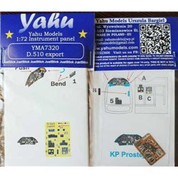 YAHU MODELS YMA7320 1/72  Devoitine D.510 export for KP Prostejov