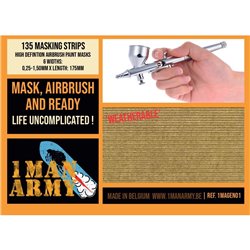 1MANARMY 1MAGEN01 MASK High Definition Strips 6 widths 0,25-1,5mm x L 175mm