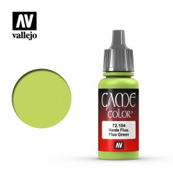 VALLEJO 72.104 GAME COLOR Fluorescent Green 18 ml.