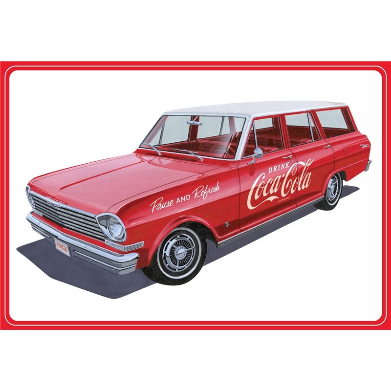 AMT 1353/12 1/25 ‘63 Chevy II Nova Wagon With Coke Crates
