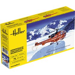 HELLER 80289 1/72 Alouette III Sécurité Civile