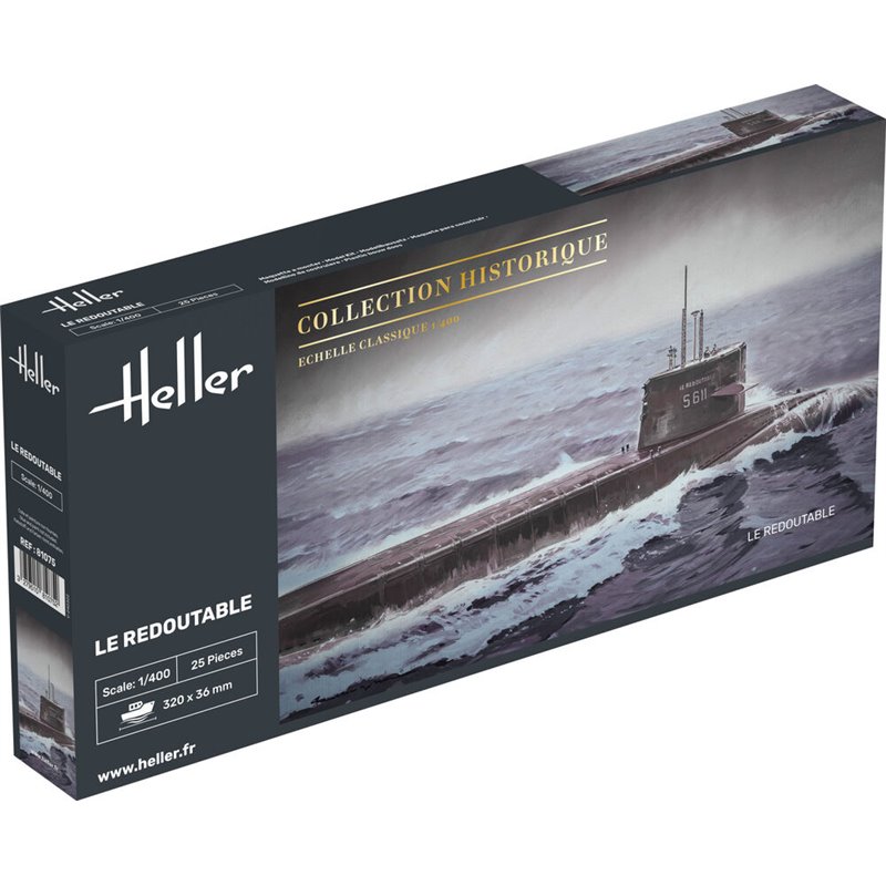HELLER 81075 1/400 U-Boot S/M Redoutable
