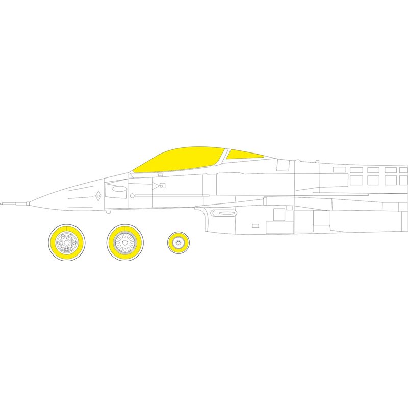 EDUARD EX919 1/48 F-16C Block 25/42 for KINETIC