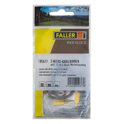 Faller 180677 3 Micro-cable bulbs white